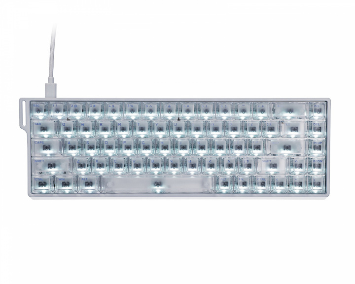  Flash 68 PRO HE Tastatur - Hvid