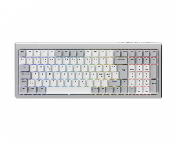  Ducky Cushion 98 - 98% RGB Trådløst Gaming Tastatur - Nordisk ISO - [Shush Linear]