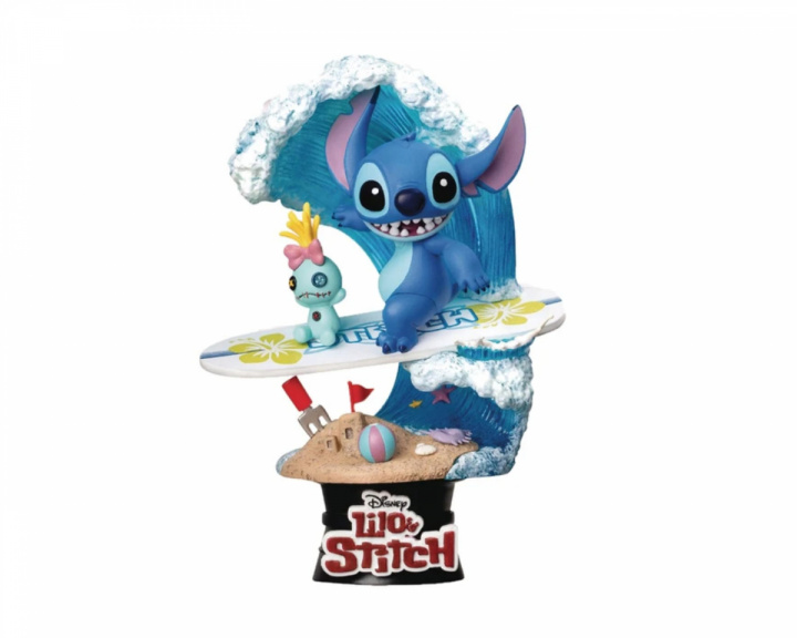  Disney Summer Series D-Stage PVC Diorama Stitch Surf 15 cm
