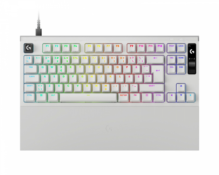 Logitech PRO X 2 Rapid TKL Gaming Tastatur - Hvid