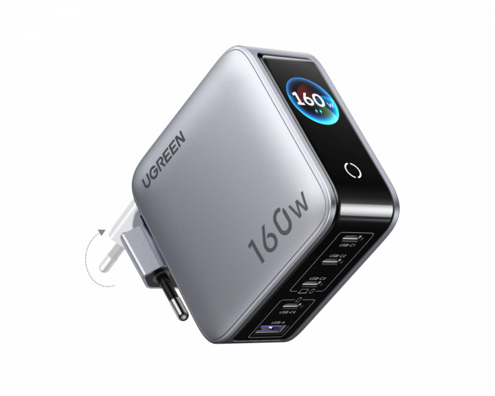  Nexode 5-ports Pro Oplader med Smart Display 160W