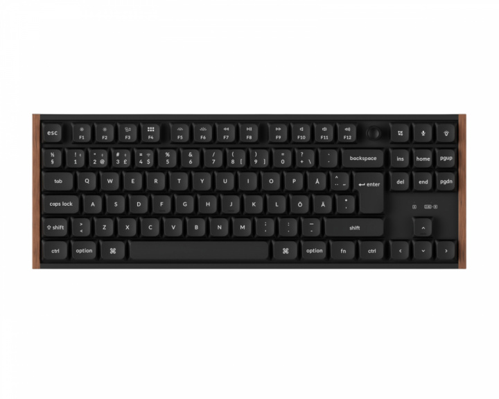  K1 Ultra SE 80% 8K Trådløst Tastatur - Wood Black [Milk POM Brown]