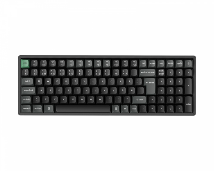  K4 Ultra 96% 8K Trådløst Tastatur - Sort [Keychron Apex Red]