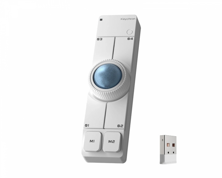  Nape Pro Wireless Trackball Mouse - Hvid