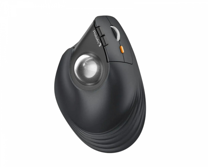  EM05 NL Vertikal Trådløs Trackball-mus - Sort/Grå