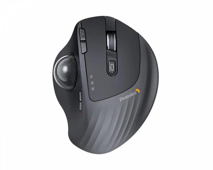  EM01 NL Trådløs Ergonomisk Trackball Mus - Sort