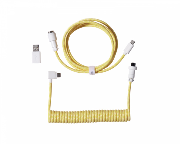  Coiled Aviator Kabel Angled 8K - Gul