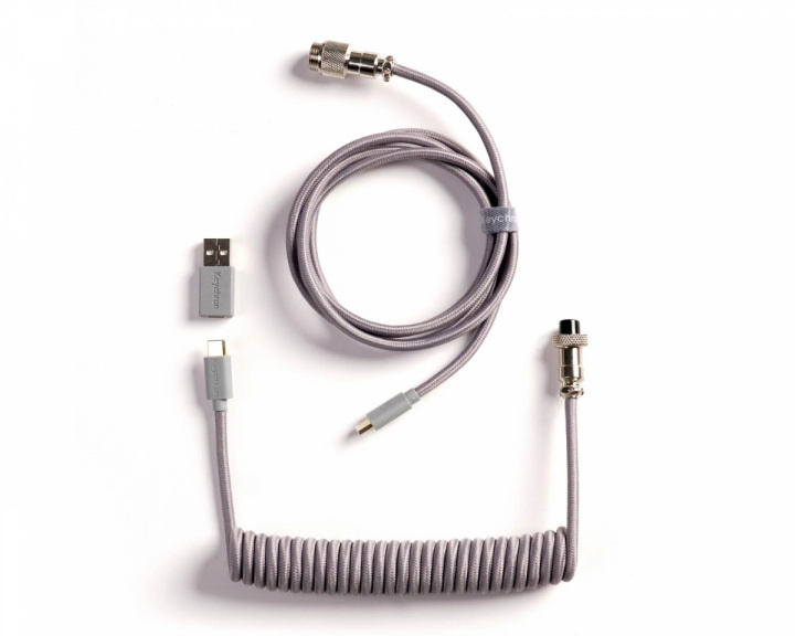  Coiled Aviator Kabel Straight 8K - Grå
