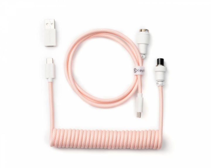  Coiled Aviator Kabel Straight 8K - Lyserød