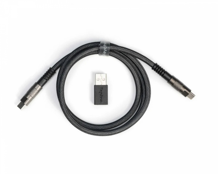  Double-Sleeved Geek Kabel 8K - Sort