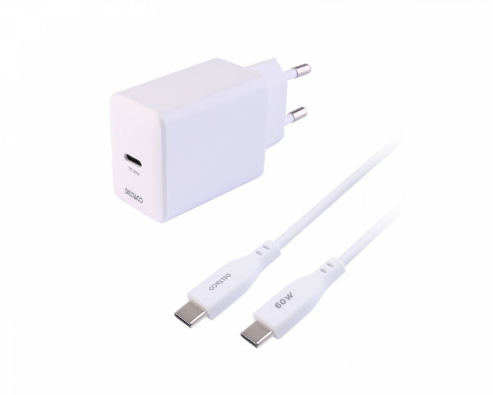  USB-C vægoplader 30 W - 1.5m - Hvid