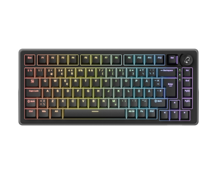  OK-HE-75 - 75% Mekanisk Tastatur - Nordisk ISO - [Haimu HE Switch]