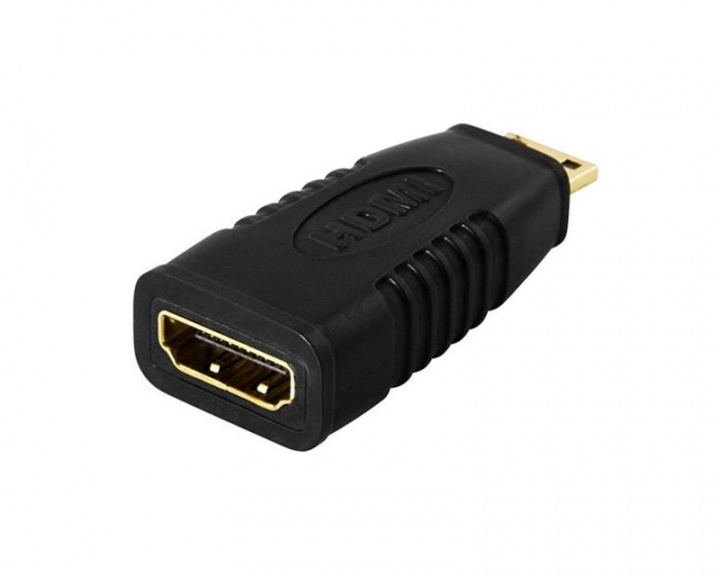 Deltaco HDMI-adapter - mini HDMI han til HDMI hun