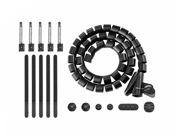 MaxMount Kabelstyringssæt - Kabelholdere, Kabelbindere & Kabelspole (DEMO)