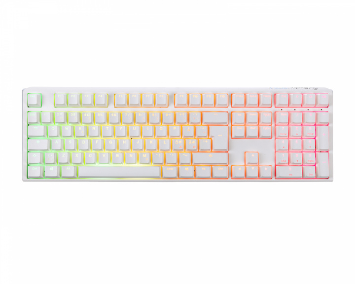 Ducky ONE 3 Pure White RGB Hotswap Tastatur [MX Blue] (DEMO)