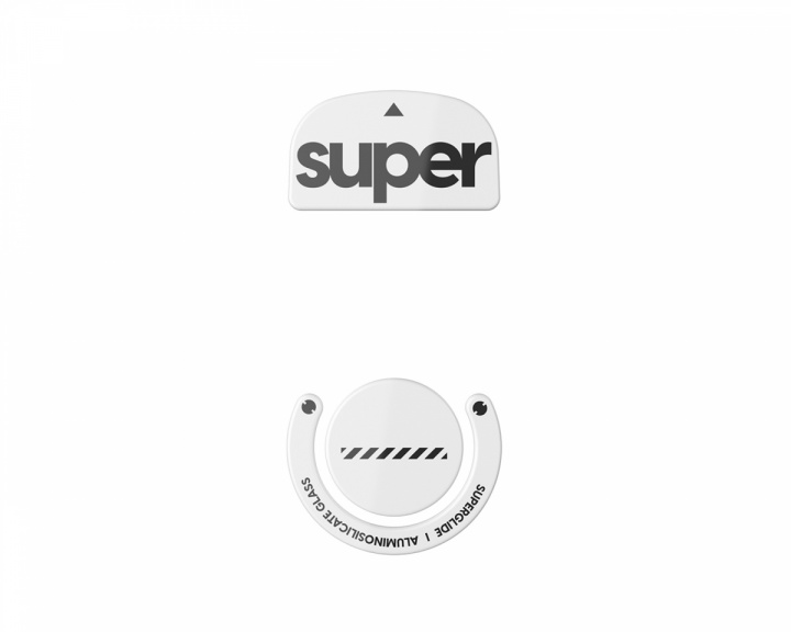 Superglide Version 2 Glas Skates til Logitech G Pro X Superlight - Hvid (DEMO)