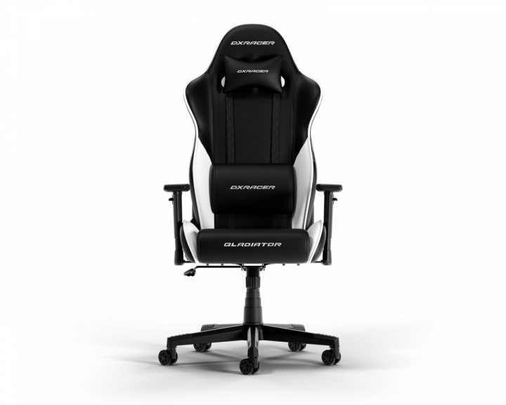 DXRacer GLADIATOR L Sort & Hvid PVC Læder (DEMO)