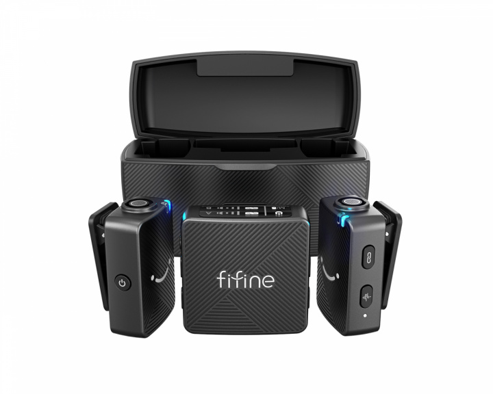 Fifine M9 Dual Wireless Microphone System - Trådløs Mikrofon (DEMO)