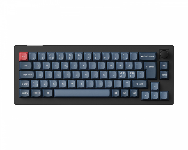 Keychron V2 Max 65% QMK RGB Hotswap Trådløst Tastatur [Gateron Jupiter Brown] - ISO (DEMO)