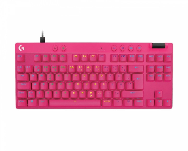 Logitech Pro X TKL Rapid Kablet Gaming Tastatur [Linear] - Magenta (DEMO)