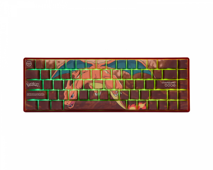 Higround Pokémon Base 65 Hotswap Gaming Keyboard - ANSI - Charizard [White Flame] (DEMO)
