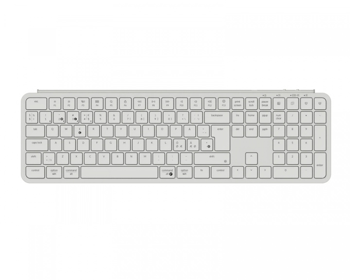 Keychron B6 Pro Ultra-Slim Trådløst Tastatur - Ivory White - ISO (DEMO)