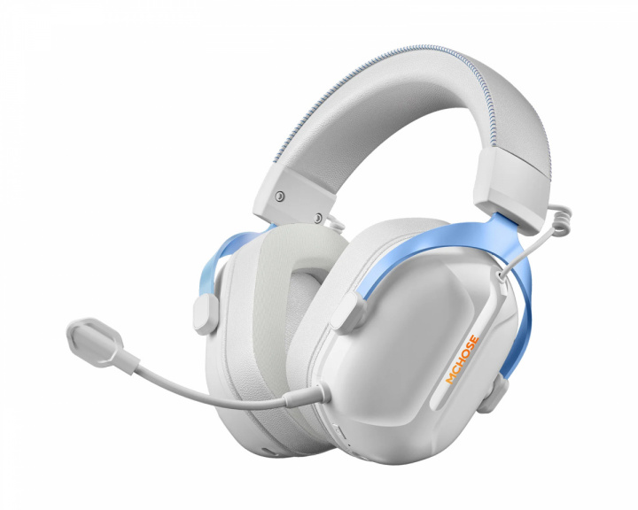 MCHOSE S9 Pro Trådløst Headset - Hvid/Blå (DEMO)