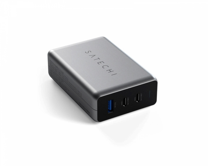 Satechi 100W PD USB-C GaN Rejseoplader - 3 porte (DEMO)