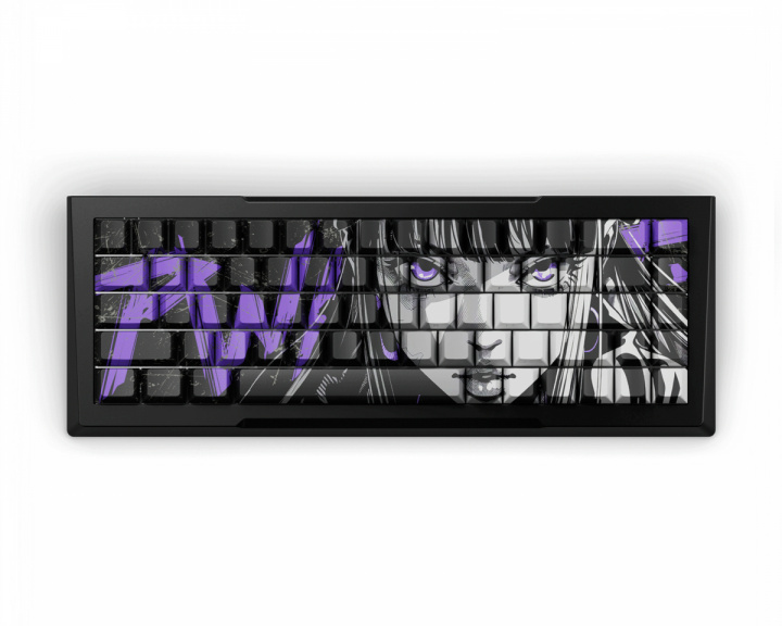 Pwnage Zenblade 65 V2 – Hall Effect Gaming Tastatur Nyomi Purple Edition ANSI – Sort (DEMO)