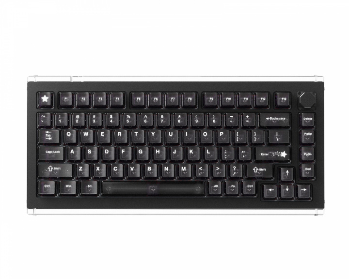 DrunkDeer A75 Master - Hall Effect Gaming Tastatur ANSI - Obsidian Black [TTC POM] (DEMO)