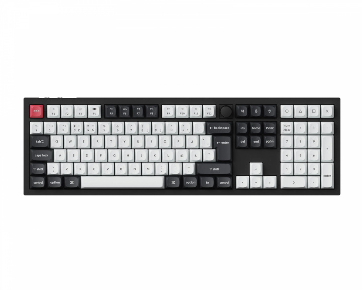 Keychron Q6 HE RGB Hotswap ISO Tastatur [Nebula Linear] - Sort (DEMO)