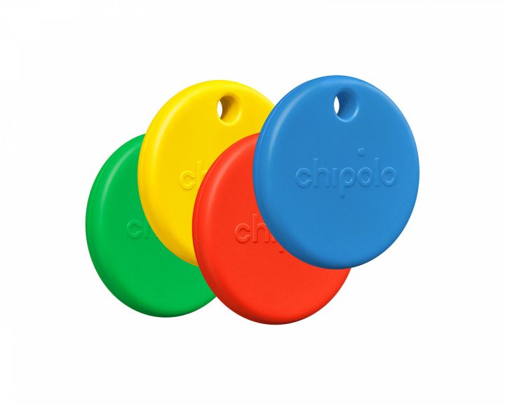 Chipolo POP 4-pack - Item Finder - Rød/Blå/Gul/Grøn (DEMO)