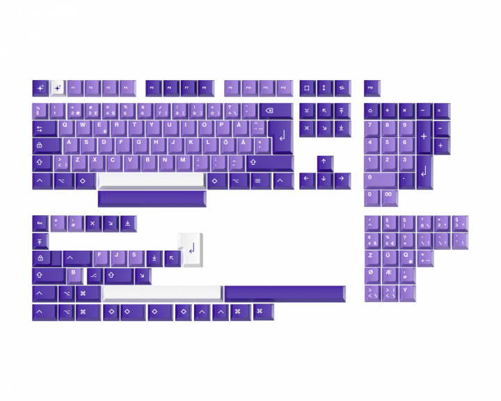 MaxCustom MxG x Milkyway Keycap set (ISO) - Purple (DEMO)