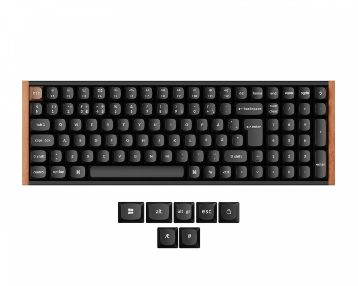 Keychron K4 HE SE QMK Trådløst Tastatur [Gateron 2.0 Purple Magnetic Switch] - Wood Black (DEMO)