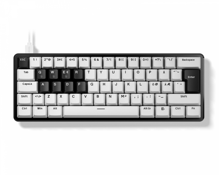 Pulsar PCMK 3 HE 60 Magnetisk Tastatur ISO Nordisk - Hvid (DEMO)
