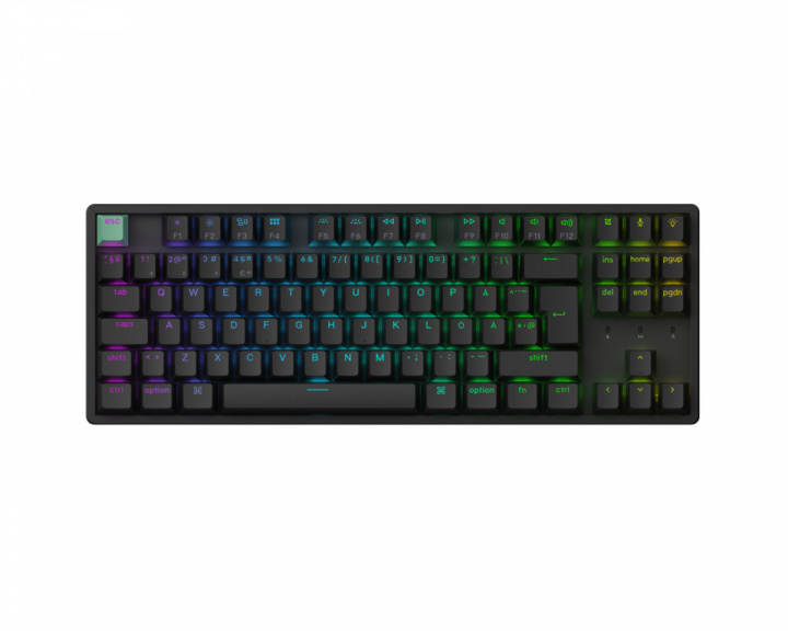 Keychron K8 HE Trådløst QMK Tastatur [Gateron 2.0 Purple Magnetic Switch] - Sort (DEMO)