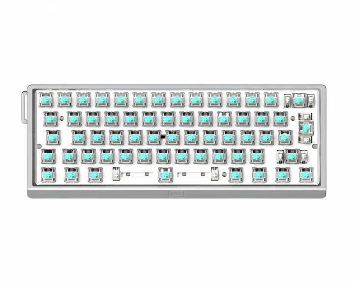 Wooting 60HE V2 Tastatur - ISO Non Split Spacebar - Sølv Aluminium (DEMO)