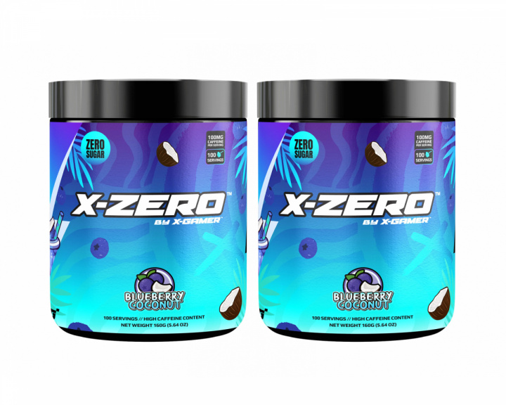 X-Gamer X-Zero Blueberry & Coconut - 2 x 100 Portioner