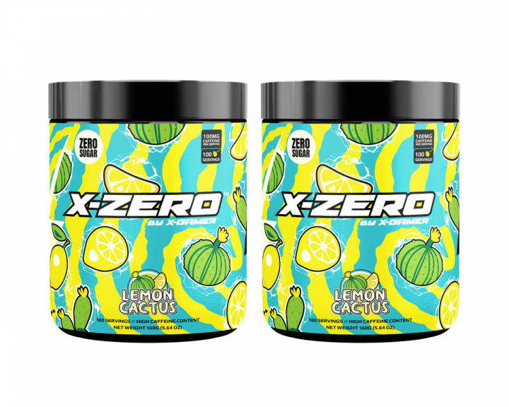 X-Gamer X-Zero Lemon Cactus - 2 x 100 Portioner