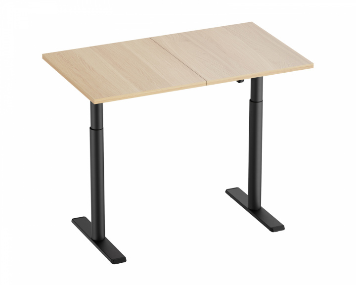MaxMount Hæve Sænkebord Elektrisk Skrivebord 1200x700mm - Sort/Egetræ