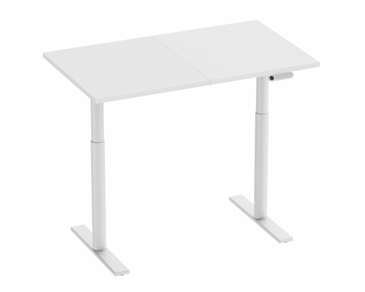 MaxMount Premium Hæve Sænkebord Elektrisk Skrivebord 1200x700mm - Hvid