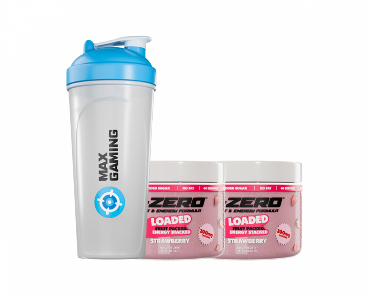 X-Gamer X-Zero Loaded Strawberry - 2 x 40 Portioner + Shaker