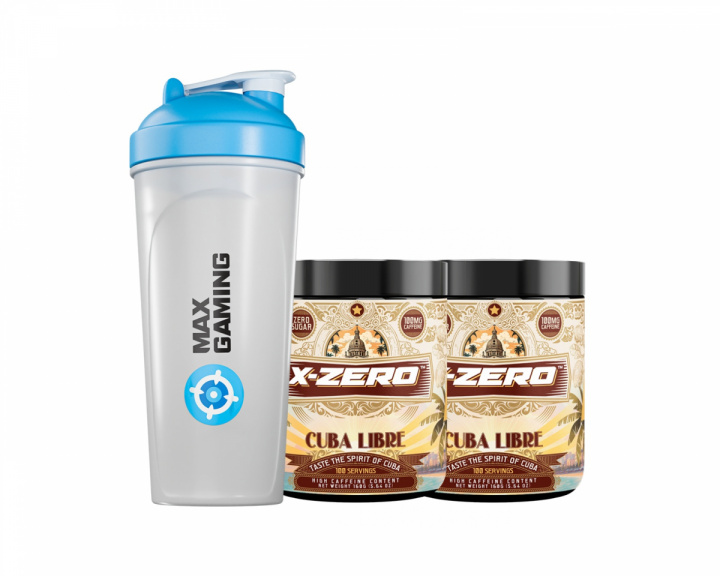 X-Gamer X-Zero Cuba Libre - 2 x 100 Portioner + Shaker