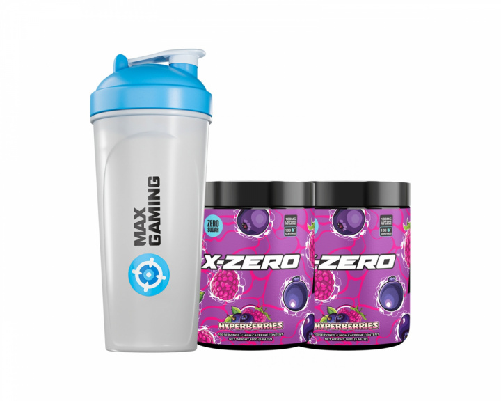 X-Gamer X-Zero Hyperberries - 2 x 100 Portioner + Shaker