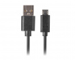 USB 2.0 Kabel MICRO-B til USB 1.8 Meter QC 3.0 Sort