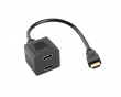 HDMI-AM Han til 2x HDMI-AF Hun Splitter 20 cm