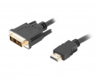 HDMI til DVI-D Single Link Kabel (0,5 Meter)