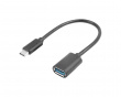 USB-A (hun) til USB-C 3.1 (han) 15cm Adapter