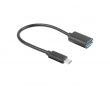 USB-A (hun) til USB-C 3.1 (han) 15cm Adapter