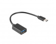 USB-C (han) til USB-A (hun) 2.0 15cm Adapter OTG